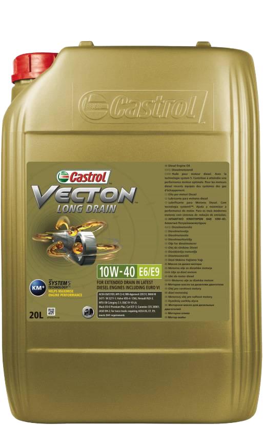 Моторное масло Castrol VECTON LONG DRAIN 10W-40 E6/E9, 20л